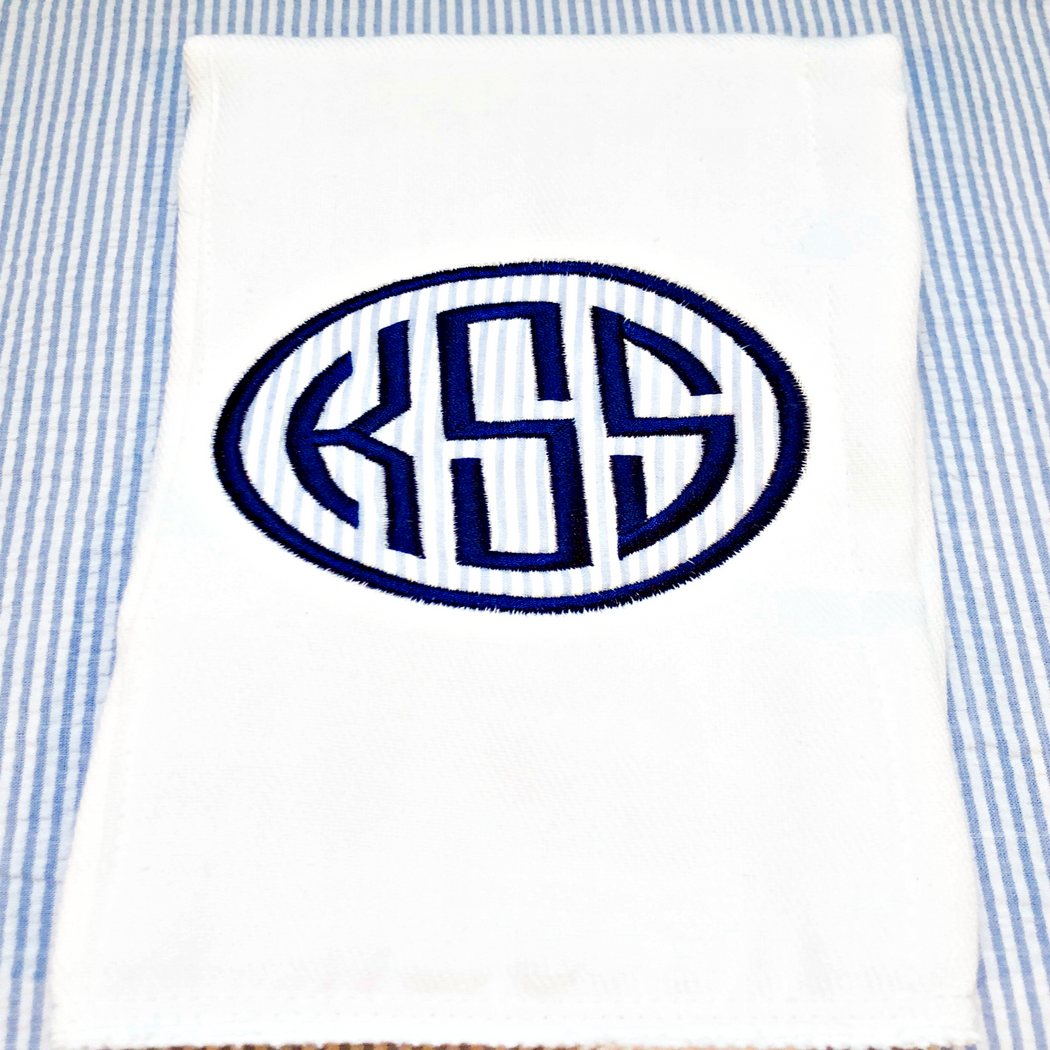Personalized/Monogrammed Burp Cloth - Boy