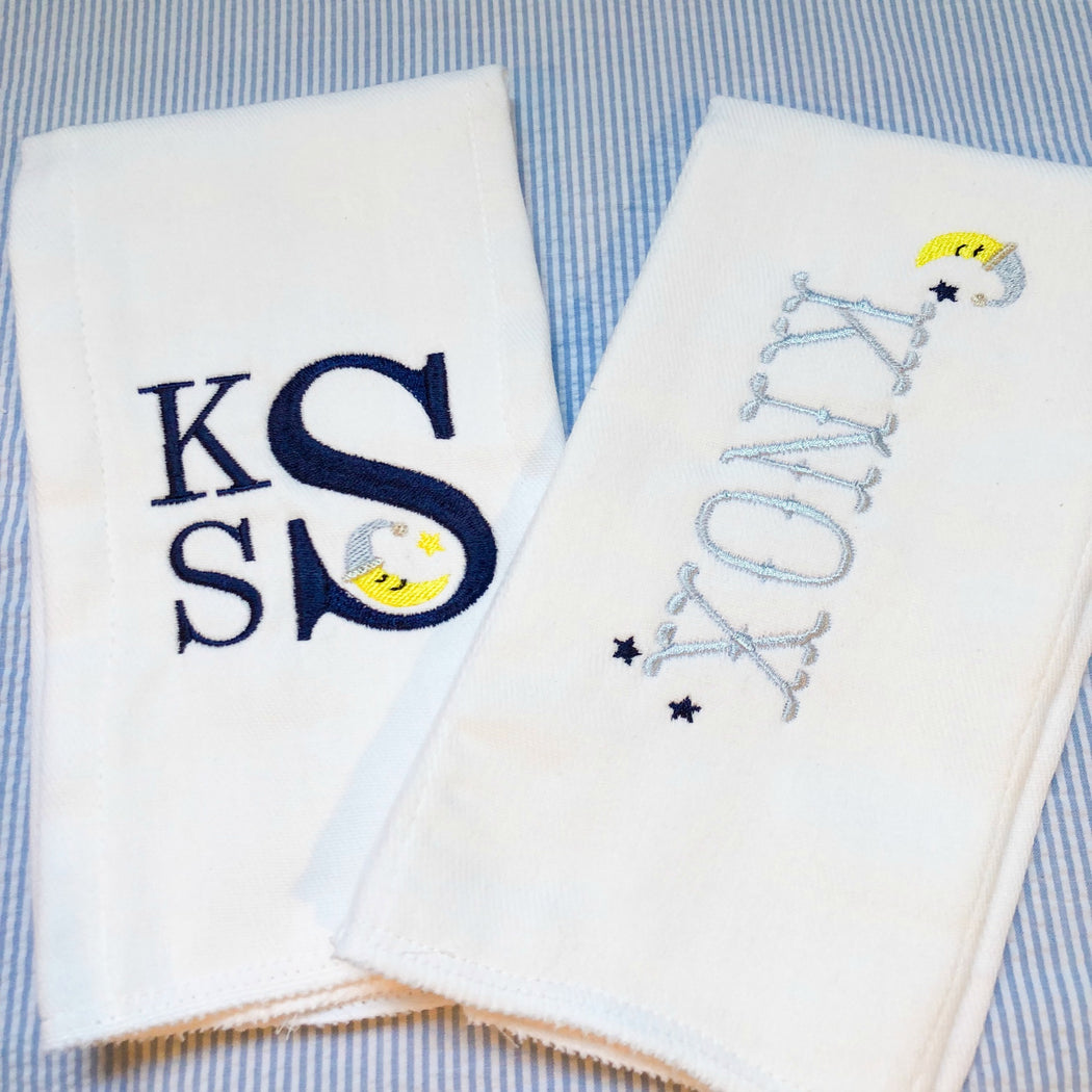 Personalized/Monogrammed Burp Cloth - Boy