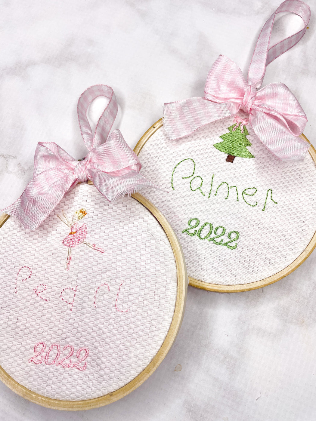 2022 Kids Hand Writing Name Ornaments