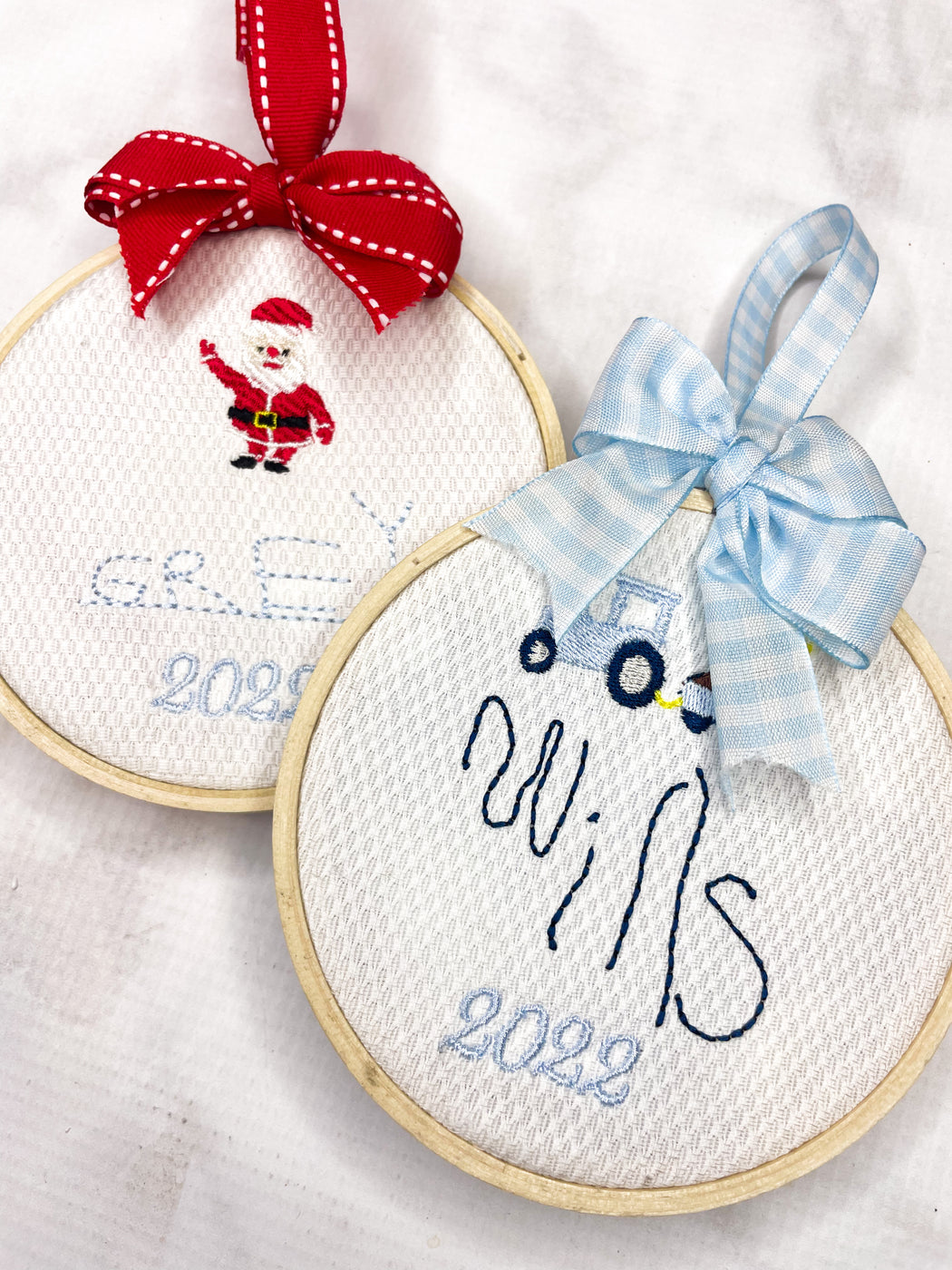 2022 Kids Hand Writing Name Ornaments