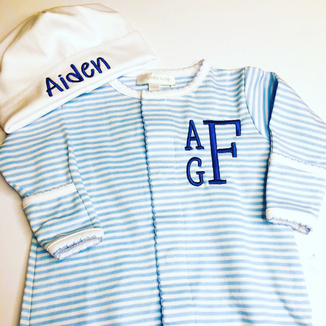 Welcome Home/Newborn Baby outfit - BOY - Personalized