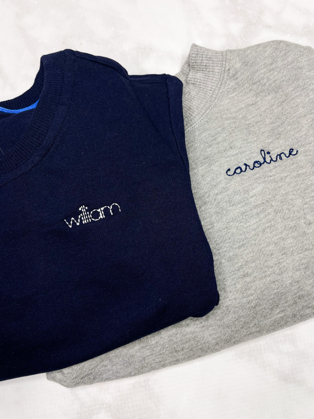 Baby, Toddler and Kids Crew embroidered sweatshirt