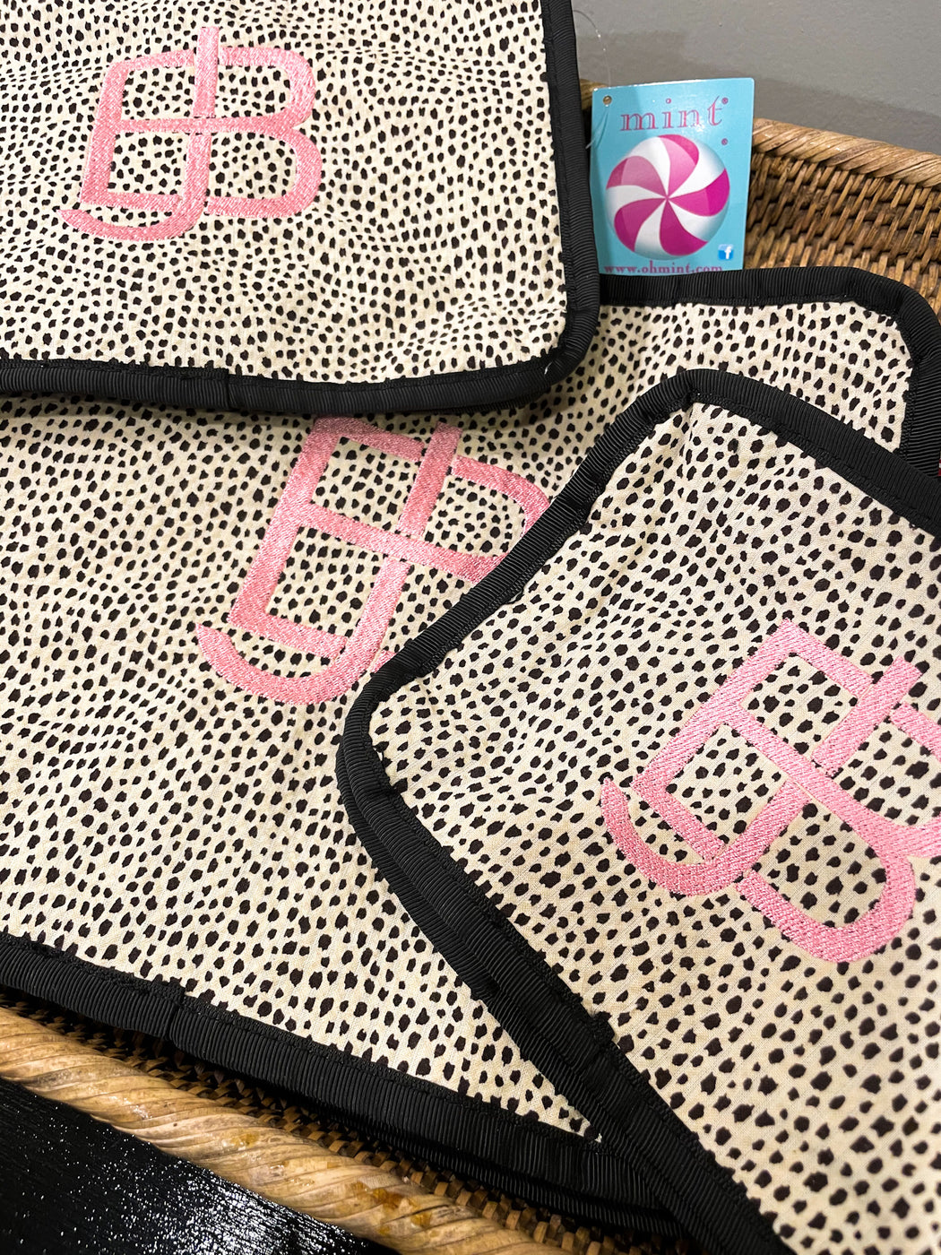 Cheetah Seersucker Stacking Set
