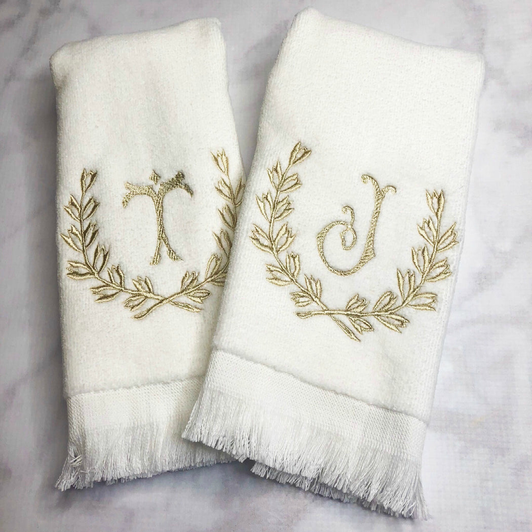 Monogrammed Fingertip Towels