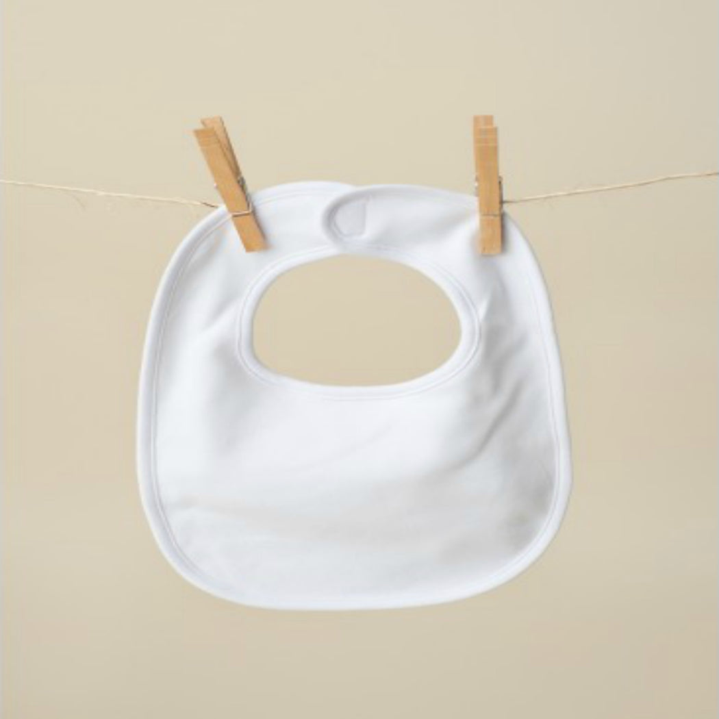 Personalized/Monogrammed Newborn Plain Bib (Unisex)