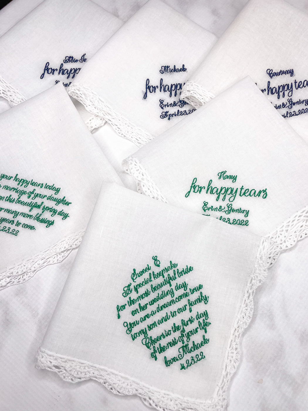 Free Form handkerchief to celebrate the special event
