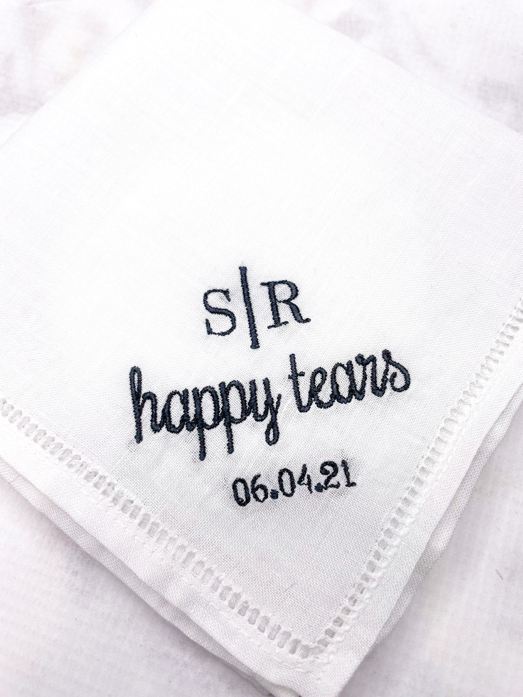 Happy Tears Serif handkerchief