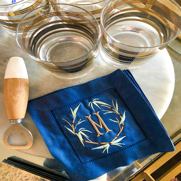 Bamboo Linen Cocktail Napkins